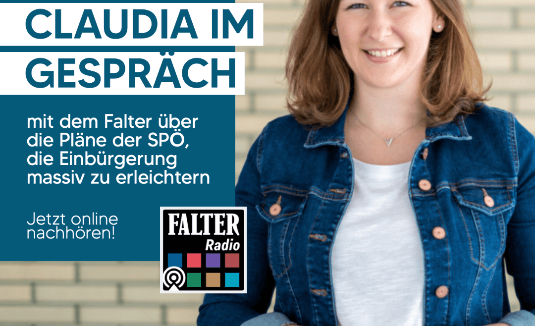 Junge ÖVP Falter Radio Claudia Plakolm im Gespräch über Staatsbürgerschaft