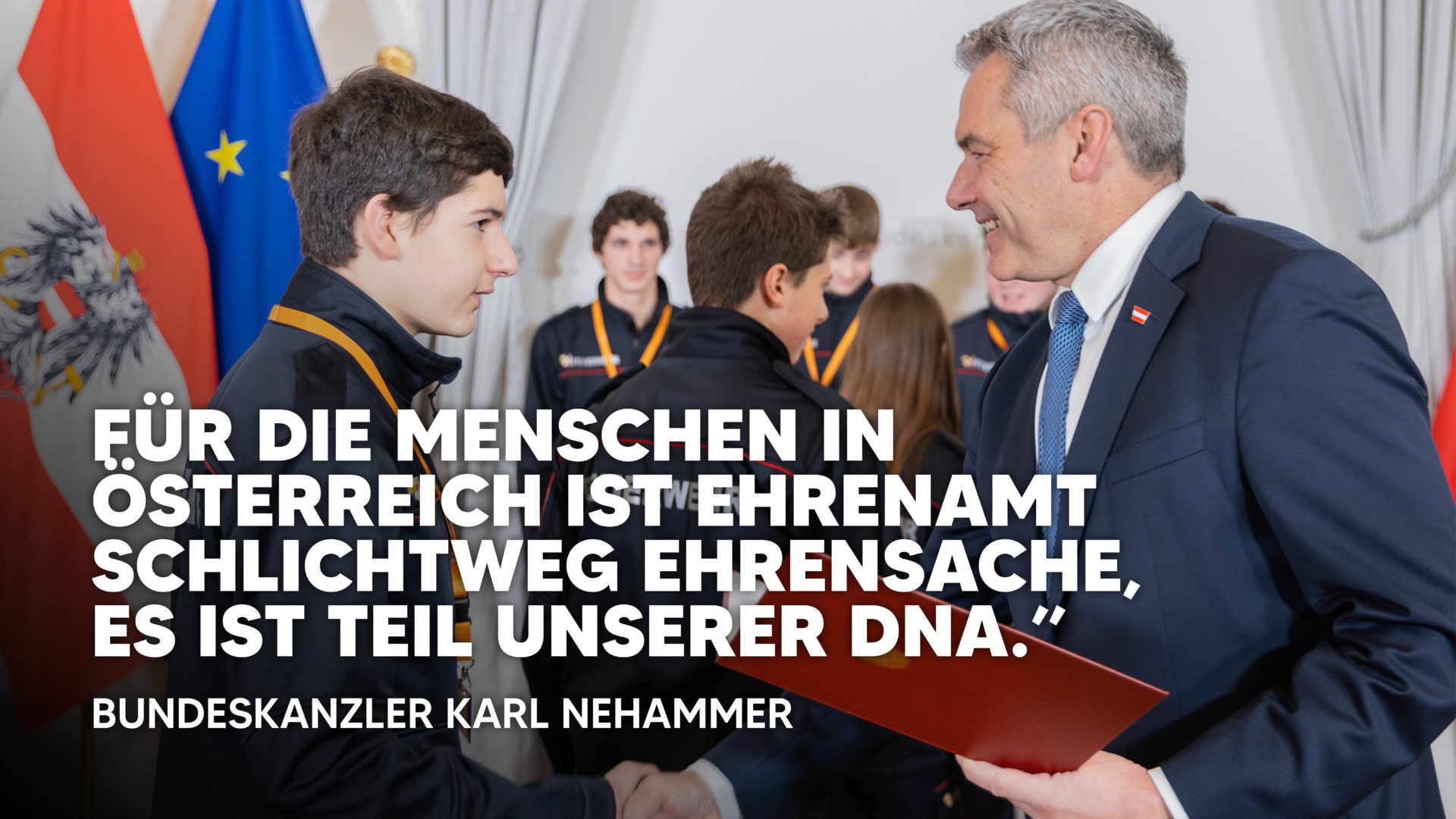 Bundeskanzler Karl Nehammer Ehrenamt